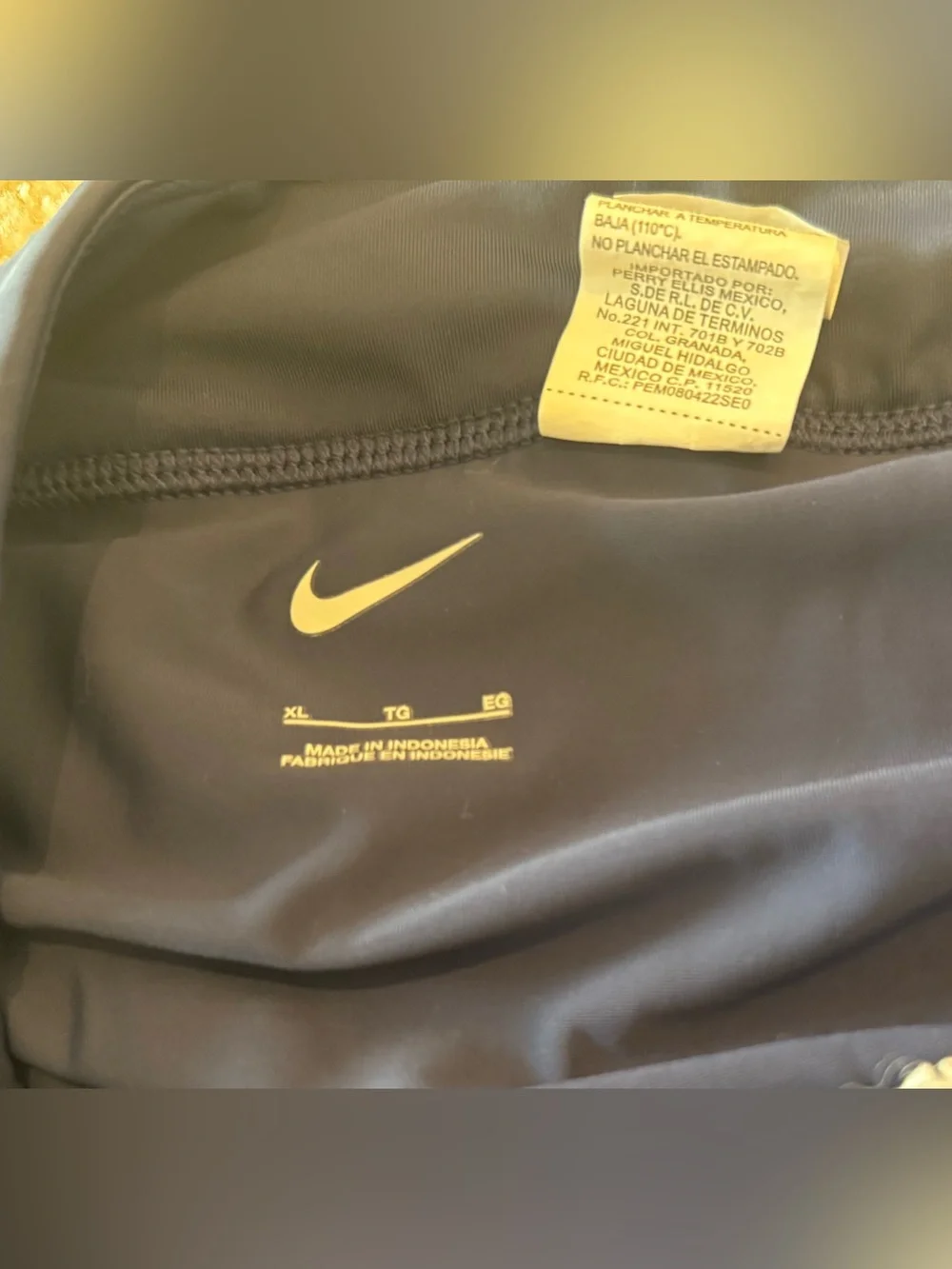 Nike navy blue athletic mini skirt with built in shorts - Picture 2 of 3